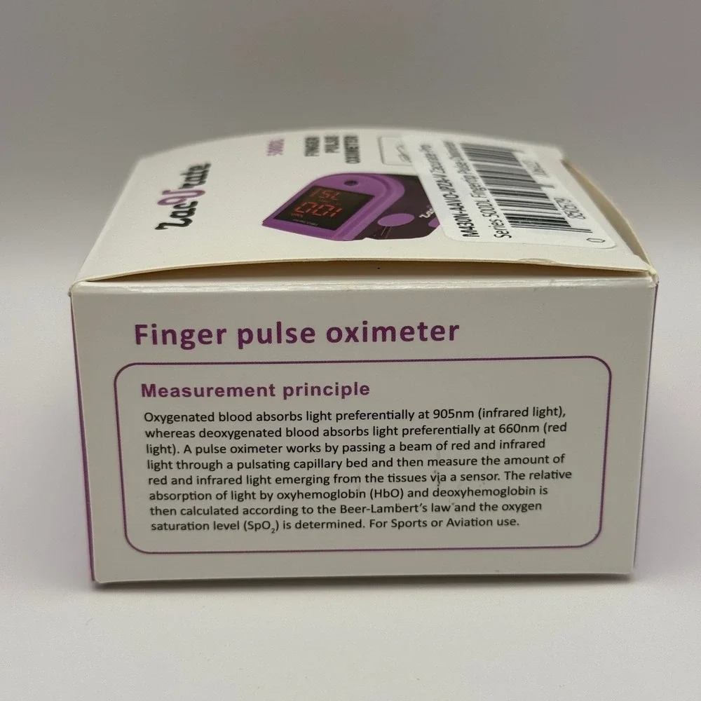Zacurate Pro Series 500DL Fingertip Pulse Oximeter Includes Box and Manual